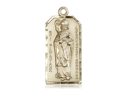 14kt Gold Filled St Patrick Medal 18" - Unique Catholic Gifts