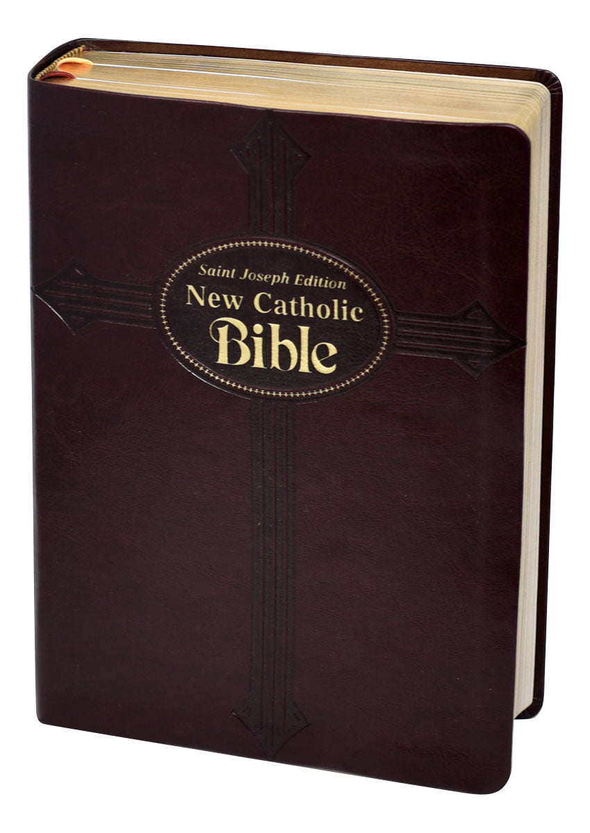 St. Joseph New Catholic Bible, Gift Edition, Large Type, Burgundy - Unique Catholic Gifts