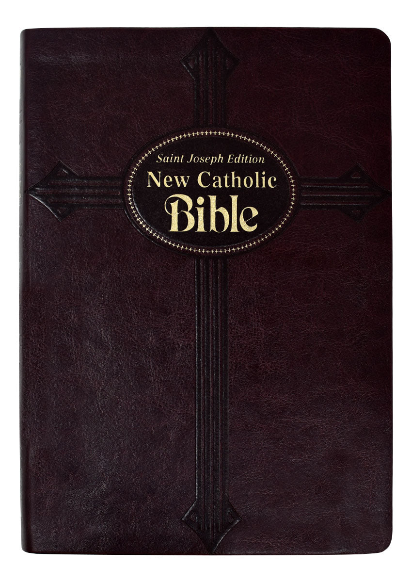 St. Joseph New Catholic Bible, Gift Edition, Large Type, Burgundy - Unique Catholic Gifts