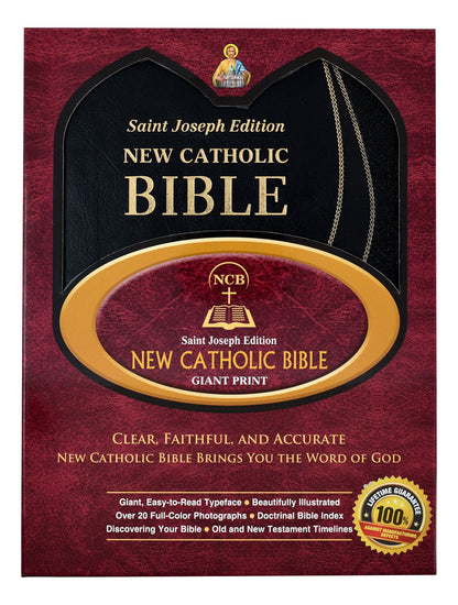 St. Joseph New Catholic Bible (Giant Type) Black NCB - Unique Catholic Gifts