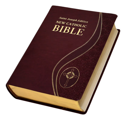 St. Joseph New Catholic Bible (Giant Type) Burgundy - Unique Catholic Gifts