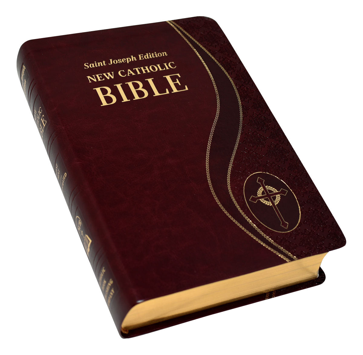 St. Joseph New Catholic Bible (Giant Type) Burgundy - Unique Catholic Gifts