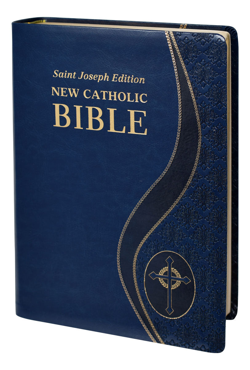 St. Joseph New Catholic Bible (Giant Type) Blue NCB - Unique Catholic Gifts