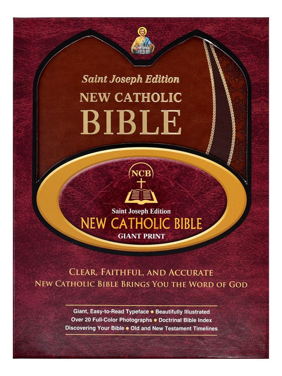 St. Joseph New Catholic Bible (Giant Type) Brown - Unique Catholic Gifts