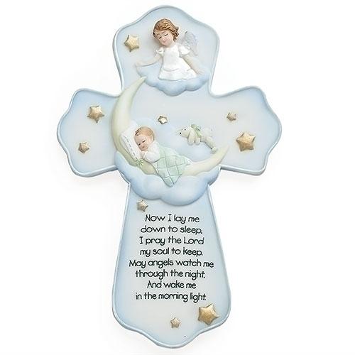 Sweet Dreams Angel Wall Cross (7") - Unique Catholic Gifts