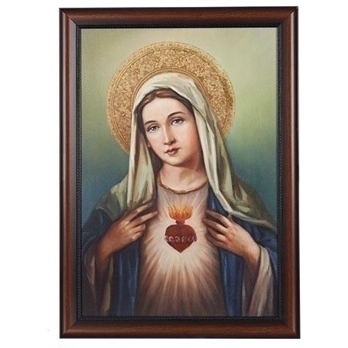 Immaculate Heart of Mary Framed Picture( 27") - Unique Catholic Gifts