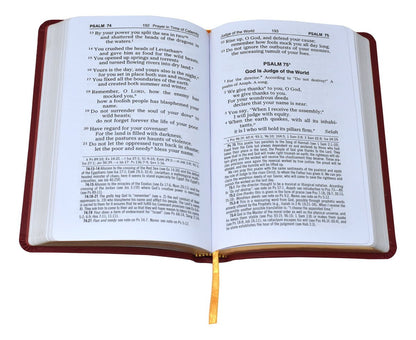 The Psalms: New Catholic Version (Burgundy Leatherette) - Unique Catholic Gifts