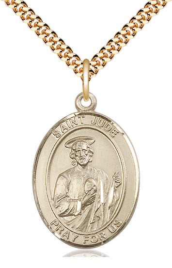 Gold Filled St Jude Pendant (3/4") - Unique Catholic Gifts