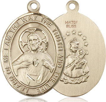 Gold Filled Scapular Pendant   (3/4") - Unique Catholic Gifts