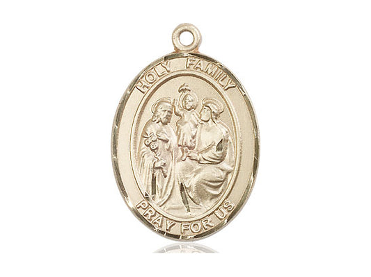 14kt Gold Holy Family Medal. - Unique Catholic Gifts