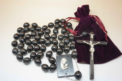 Wall Wood Rosary, 50" Long and Italian - Unique Catholic Gifts