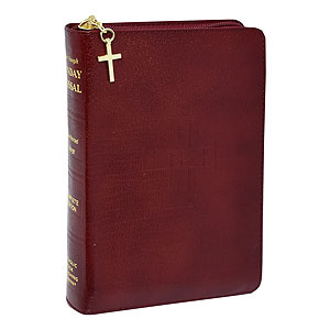 St. Joseph Sunday Missal, Complete Edition burgandy leather with zipper - Unique Catholic Gifts