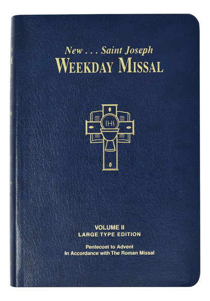 St. Joseph Weekday Missal, Volume II (Large Type Edition) Pentecost To Advent - Unique Catholic Gifts