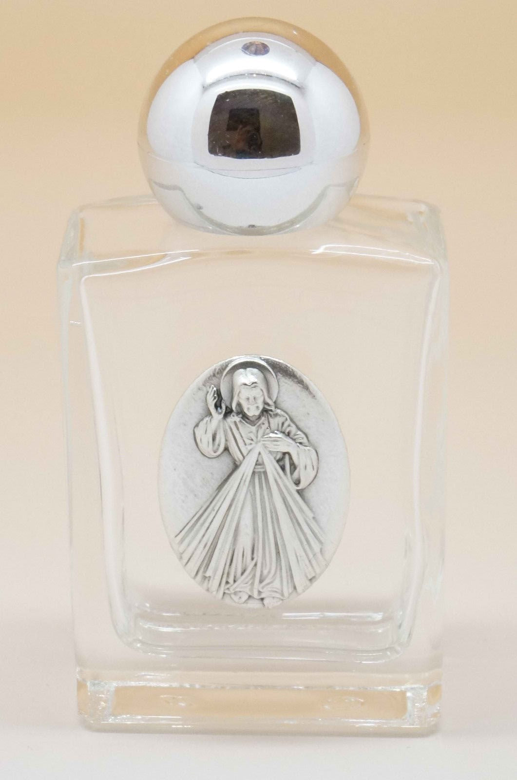 Lot of 12 Divine Mercy Glass Bottles - Unique Catholic Gifts