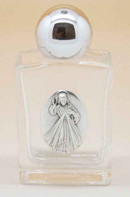 Lot of 12 Divine Mercy Glass Bottles - Unique Catholic Gifts