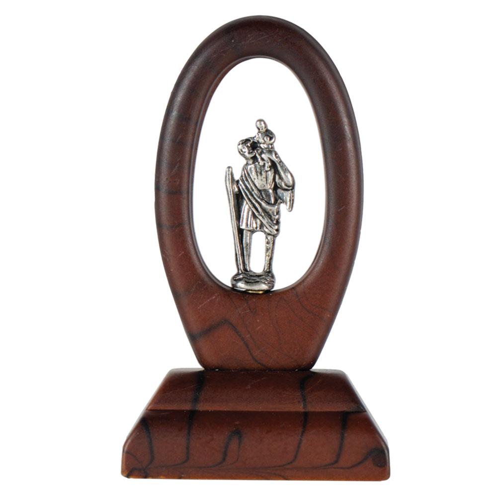 St. Christopher Auto Dashboard Figurine (2 1/2") - Unique Catholic Gifts