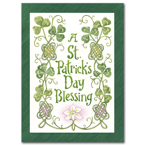 A Saint Patrick’s Day Blessing St. Patrick’s Day Card Greeting Card - Unique Catholic Gifts