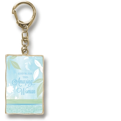 Amazing Woman Metal Key Ring - Unique Catholic Gifts