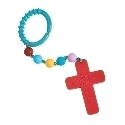 Jesus Loves me Baby Blessing Beads( Chewable) 10' - Unique Catholic Gifts