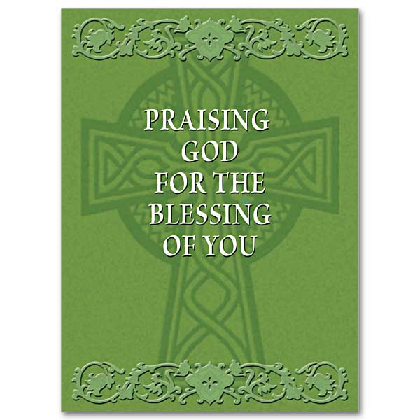 Praising God for the Blessing of You Abbey Irish Thank You Card - Unique Catholic Gifts