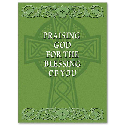 Praising God for the Blessing of You Abbey Irish Thank You Card - Unique Catholic Gifts