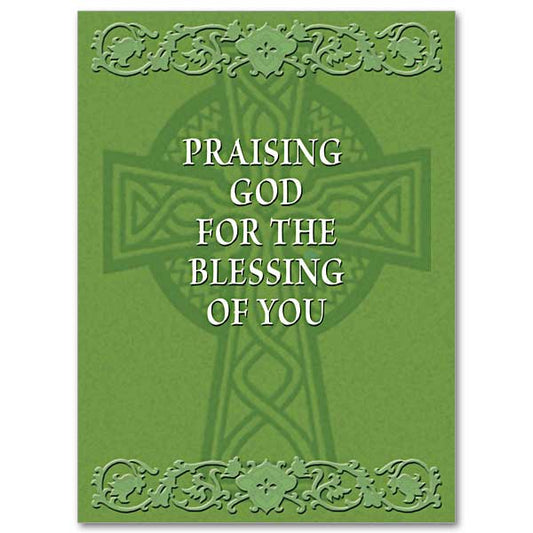 Praising God for the Blessing of You Abbey Irish Thank You Card - Unique Catholic Gifts