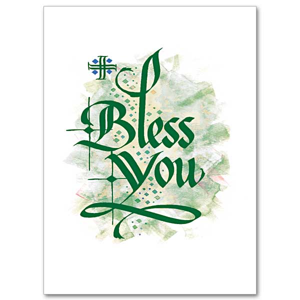 Bless You Abbey Irish Thank You Card - Unique Catholic Gifts