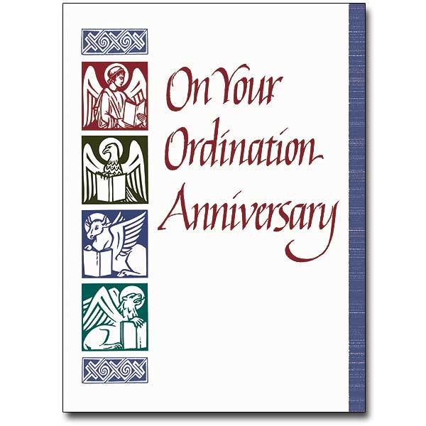 On Your Ordination Anniversary Greeting Card - Unique Catholic Gifts