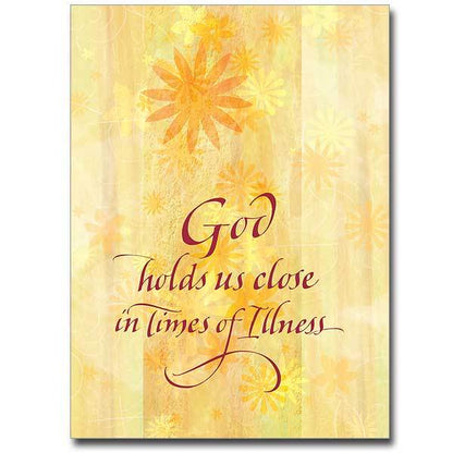 God Holds Us Close in Times of Illness - Unique Catholic Gifts