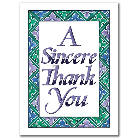 A Sincere Thank You Greeting Card #1 - Unique Catholic Gifts