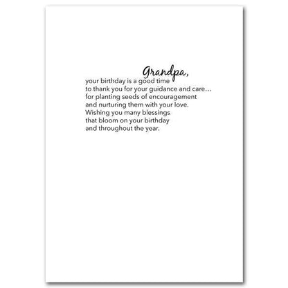 Grandpas Are Like Gardeners Grandpa Birthday Card - Unique Catholic Gifts