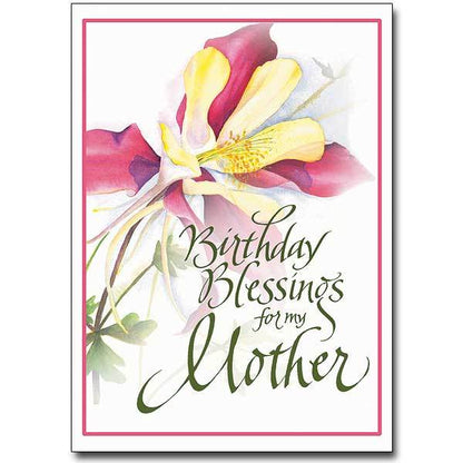 Birthday Blessings for My Mother Birthday Greeting Card - Unique Catholic Gifts