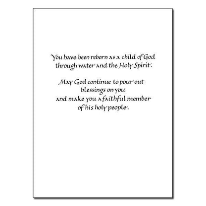 For a Special Granddaughter... Granddaughter Baptism Card - Unique Catholic Gifts