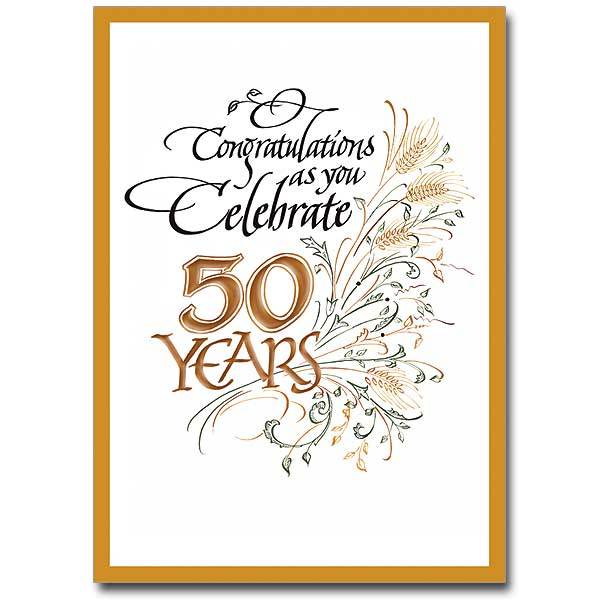 Congratulations as You Celebrate 50 Years - Unique Catholic Gifts