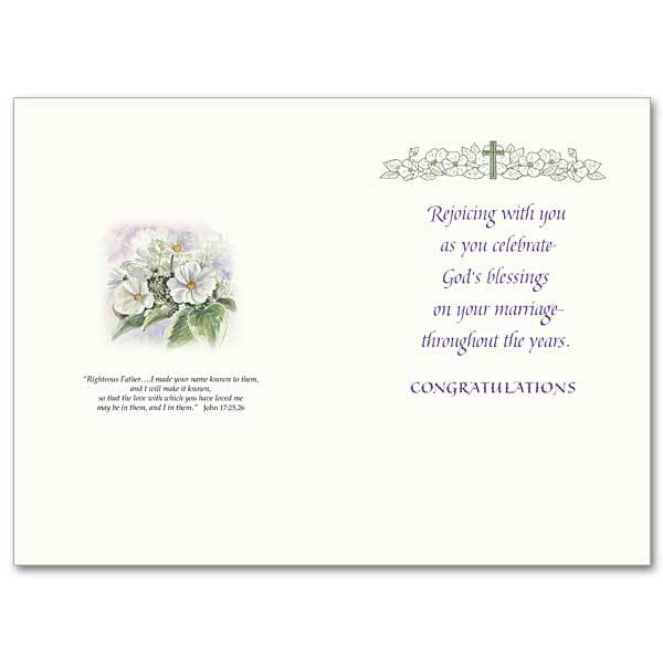 Blessings On Your Wedding Anniversary General Wedding Anniversary (5.5 x 8") - Unique Catholic Gifts