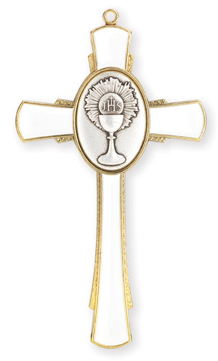 Gold Holy First Communion Chalice Cross - Unique Catholic Gifts