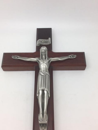 Cherry Wood Crucifix (12") - Unique Catholic Gifts