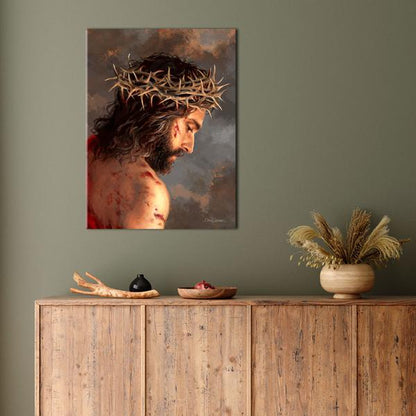 Crown of Thorns Canvas Fine Art 18" x 24" - Unique Catholic Gifts