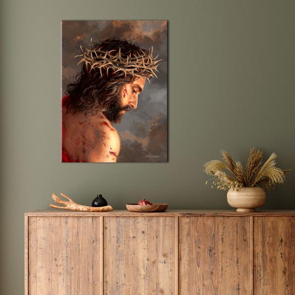 Crown of Thorns Canvas Fine Art 10" x 14" - Unique Catholic Gifts