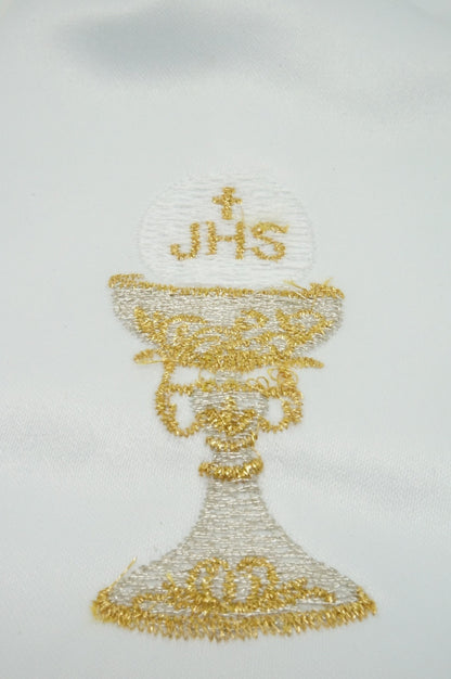 Girls First Communion Gift Set:Arm Band, Candle and 6 other items - Unique Catholic Gifts