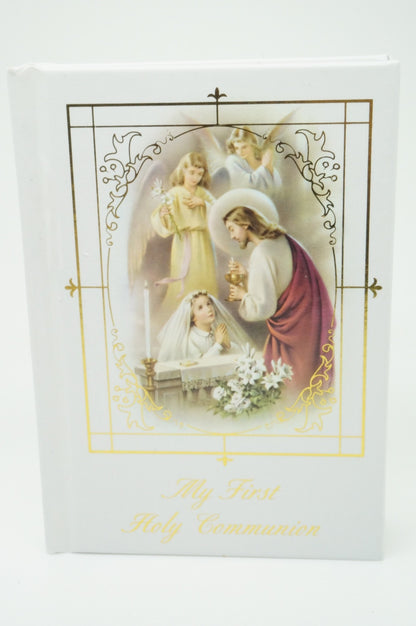 Girls First Communion Gift Set:Arm Band,Golden Candle and 7 other items - Unique Catholic Gifts