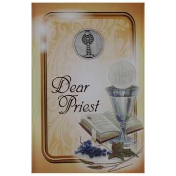 Dear Priest Token Gift Greeting Card - Unique Catholic Gifts