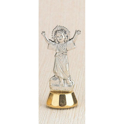 Divine Child/ Divino Nino Mini Statue Adhesive Bottom. 3" - Unique Catholic Gifts