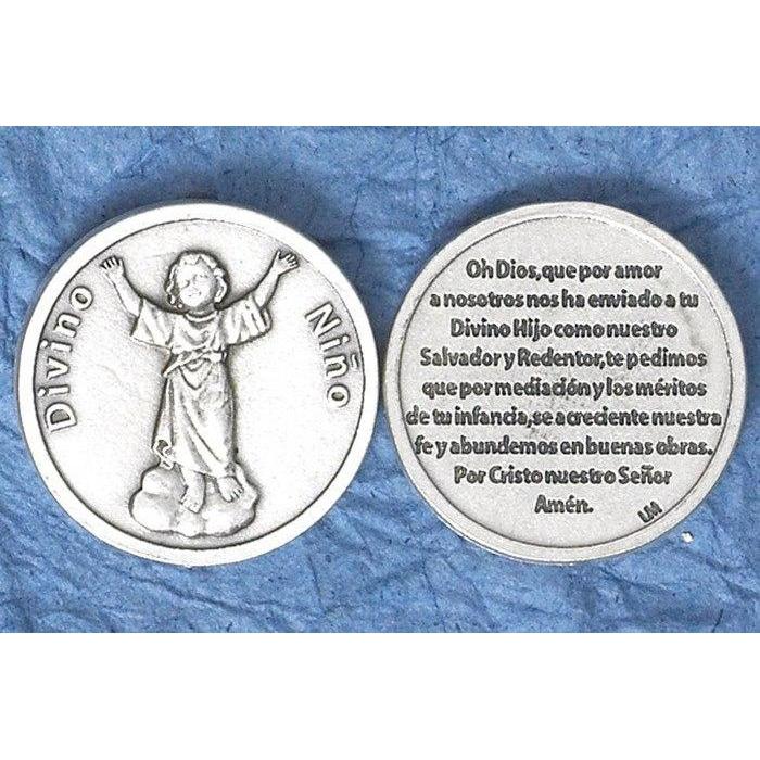 Divino Nino Moneda para el Bolsillo. Hecho en Italia - Unique Catholic Gifts