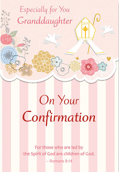 Especially for You Granddaughter on your Confirmation Greeting Card - Unique Catholic Gifts