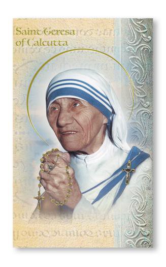 Biography Card of St. Teresa of Calcutta - Unique Catholic Gifts