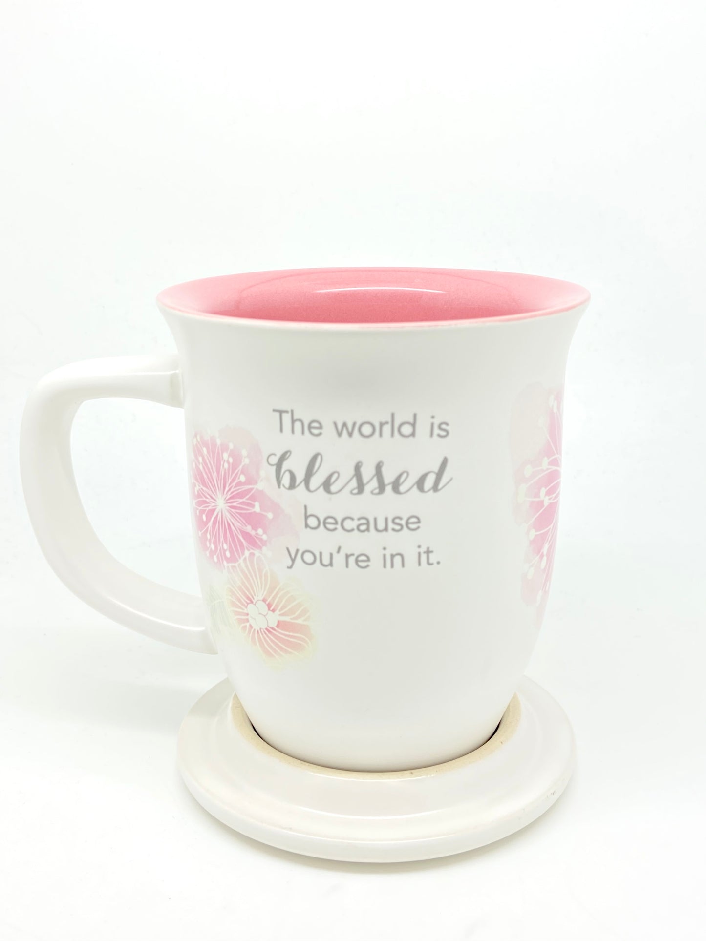 Amazing Mom Mug & Coaster Set- Floral Design - Unique Catholic Gifts