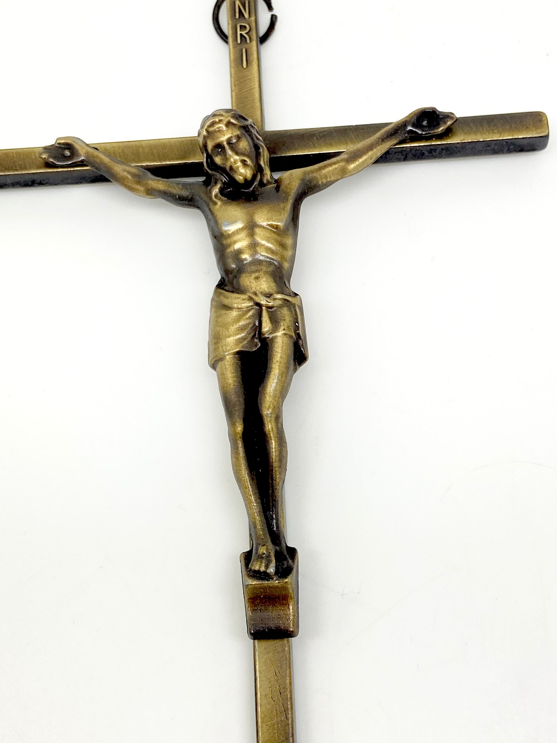 Bronze Wall Crucifix 8" - Unique Catholic Gifts