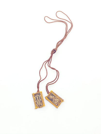 Our  Lady of Mount Carmel Brown Scapular Small - Unique Catholic Gifts