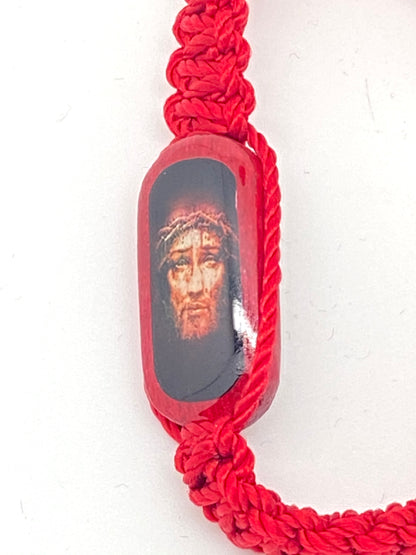 Holy Face of Jesus Corded Bracelet - Unique Catholic Gifts